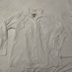 Woolrich women’s white long sleeve blouse